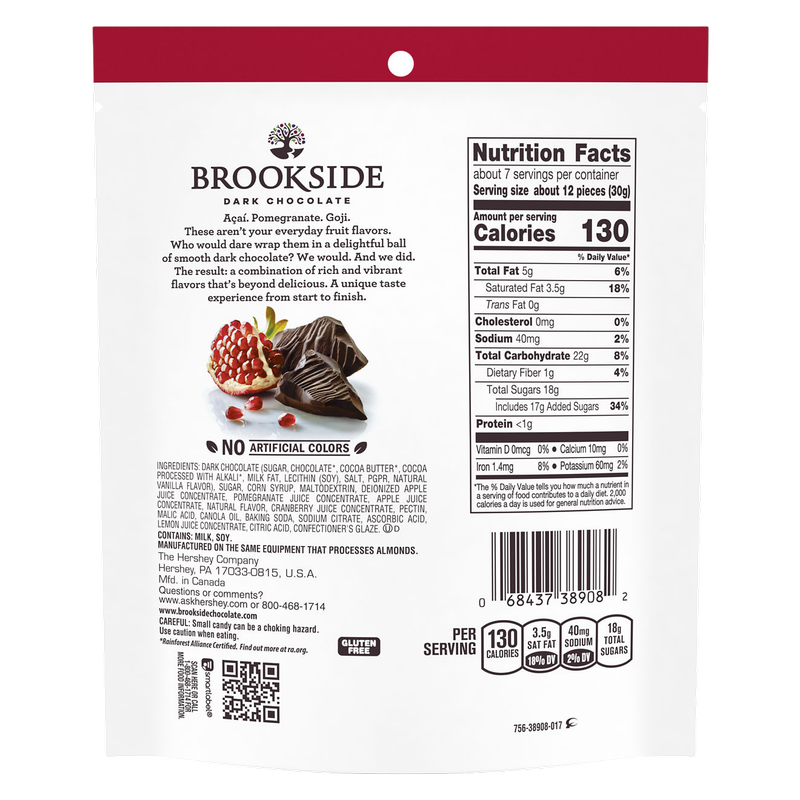 Brookside Dark Chocolate Pomegranate Flavor, 7oz