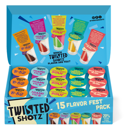 Twisted Shotz Flavor Fest 15pk 25ml Shotz
