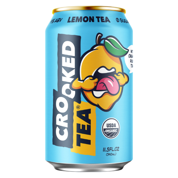 Crooked Tea Lemon 8pk 12oz Can 4% ABV