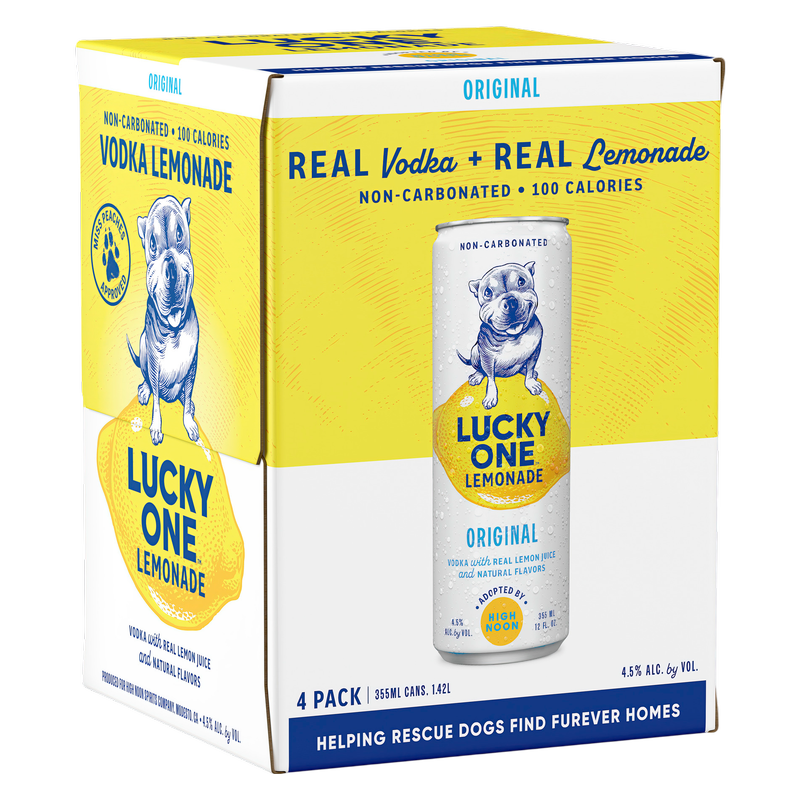 Lucky One Lemonade 4pk 12oz Can