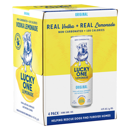 Lucky One Lemonade 4pk 12oz Can