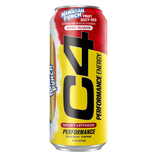 C4 Energy Zero Sugar Hawaiian Punch 16oz Can
