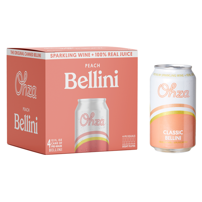 Ohza Classic Bellini 4pk 12oz Can