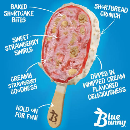 Blue Bunny Strawberry Shortcake Load'd Bars 4ct