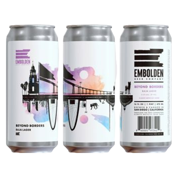 Embolden Beer Co. Beyond Borders Baja Lager 4pk 16oz