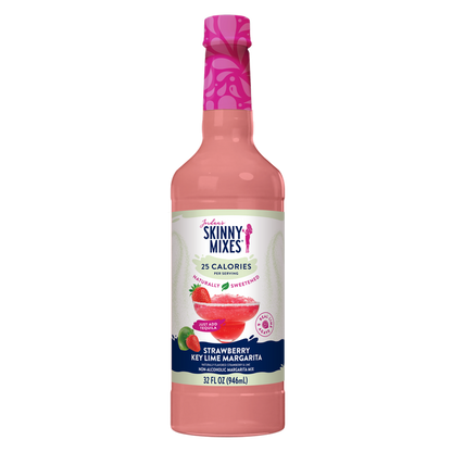 Jordan's Skinny Mixes Naturally Sweetened Strawberry Key Lime Margarita 32oz Btl