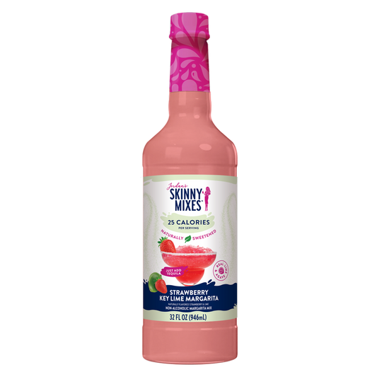 Jordan's Skinny Mixes Naturally Sweetened Strawberry Key Lime Margarita 32oz Btl