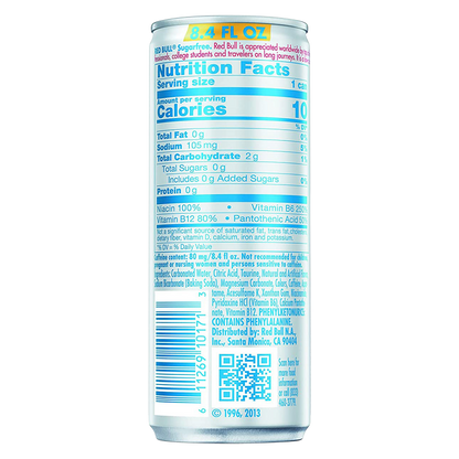 Red Bull Energy Drink Sugar Free 12pk 8.4oz Can
