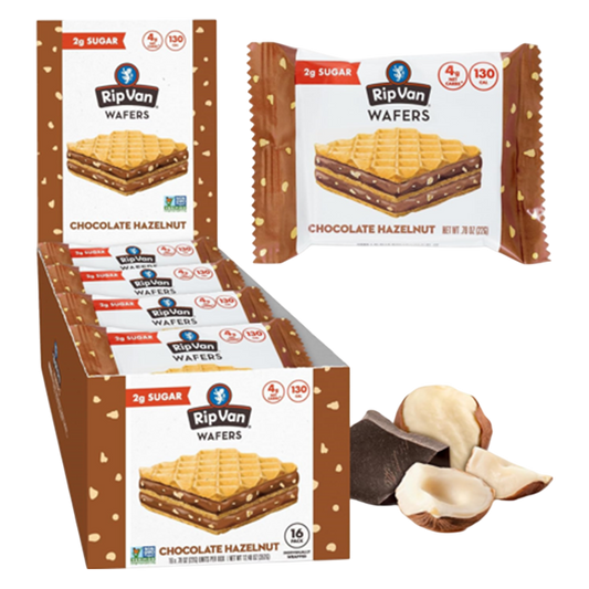 Rip Van Chocolate Hazelnut Wafer Cookies, 0.78oz 16 CT