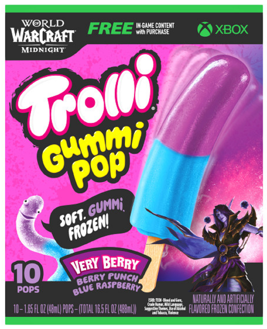 Trolli Very Berry Frozen Gummi Pops, 10ct