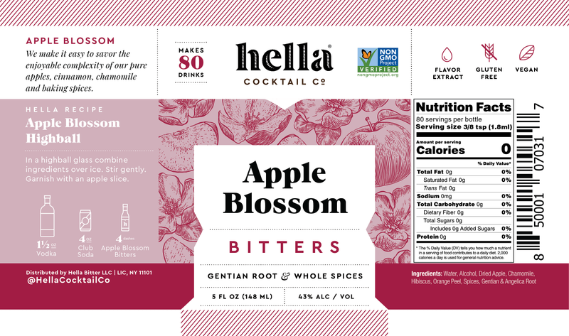 Hella Cocktail Co. Apple Blossom Bitters 5 oz
