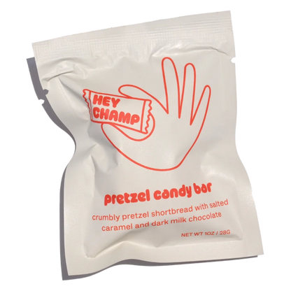Hey Champ Pretzel & Caramel Candy Bar, 0.75 oz