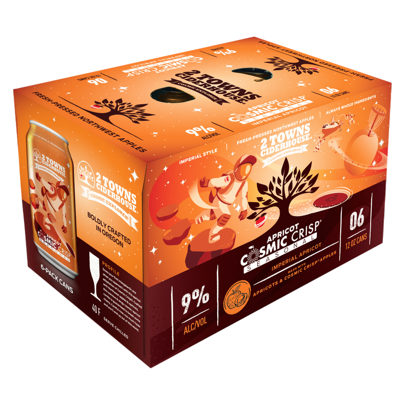 2 Towns Cosmic Crisp Seasonal Cider 6pk 12oz Can 9% ABV