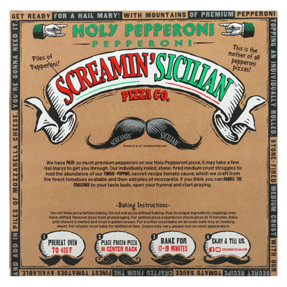 Screamin Sicilian Holy Pepperoni Pizza, 22.3oz.