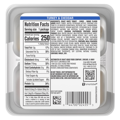 Lunchables Turkey & Cheddar with Crackers - 3.2oz