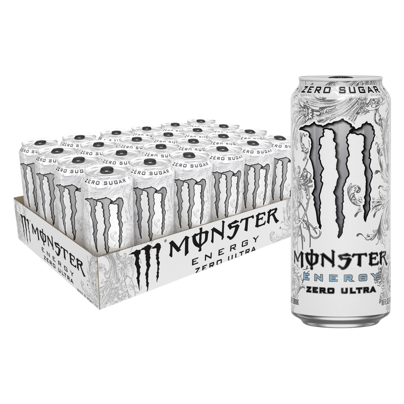 Monster Energy Zero Ultra 24pk 16oz Can- XL