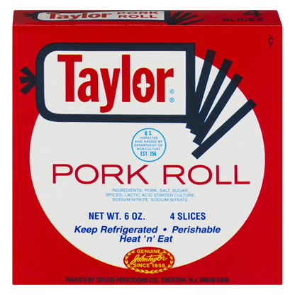 Taylor Ham Thin Sliced Pork Roll - 6 oz