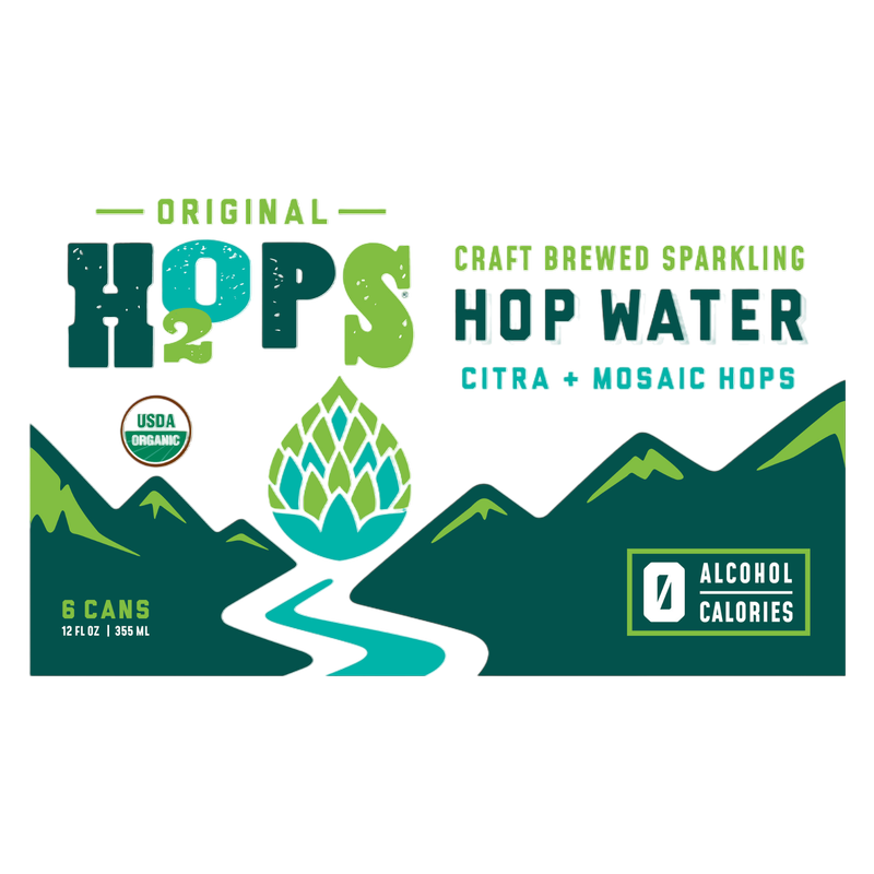H2OPS Original Hop Water 6pk 12oz Can