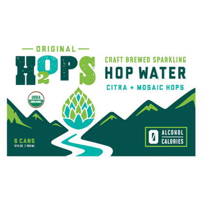 H2OPS Original Hop Water 6pk 12oz Can