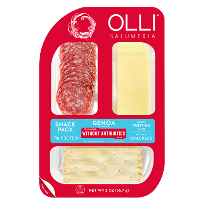Olli Genoa Salami & Fontina Cheese Snack Pack - 2oz