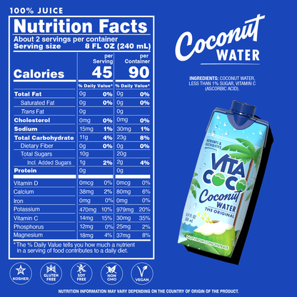 Vita Coco Pure Coconut Water 16.9oz Ctn