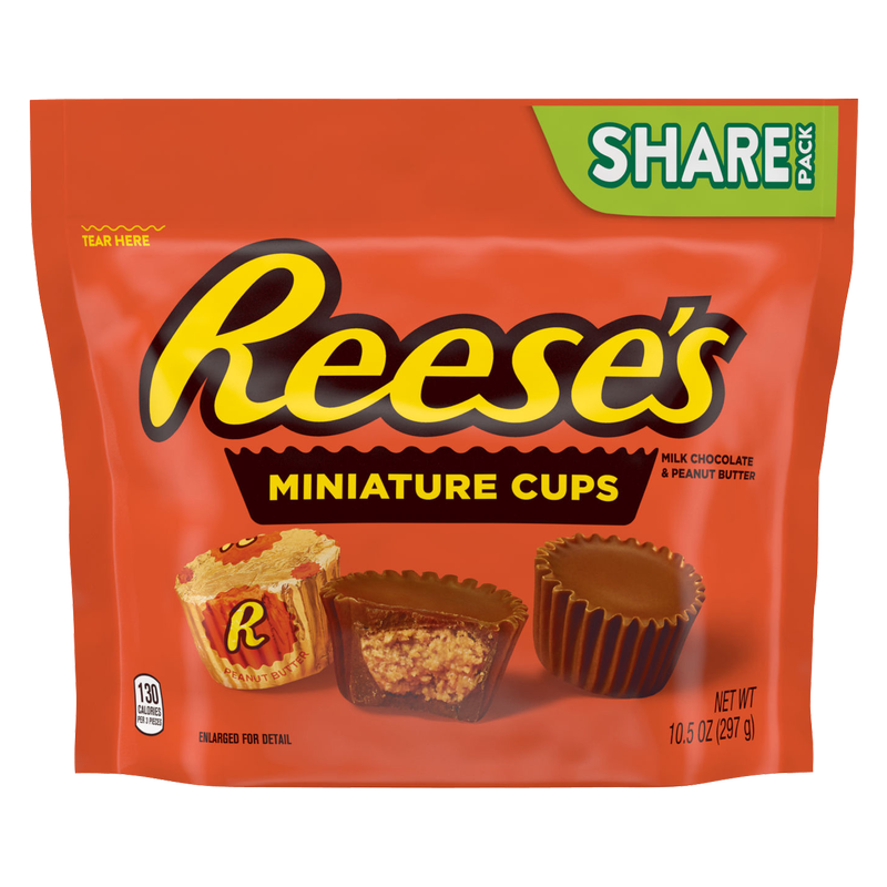 Reese's Miniatures Milk Chocolate Peanut Butter Cups, Share Pack, 10.5oz