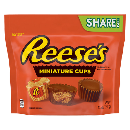 Reese's Miniatures Milk Chocolate Peanut Butter Cups, Share Pack, 10.5oz