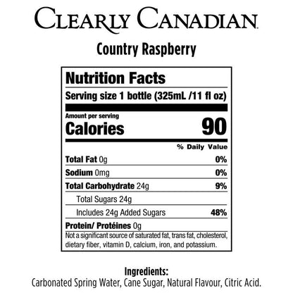 Clearly Canadian Country Raspberry 11oz Btl