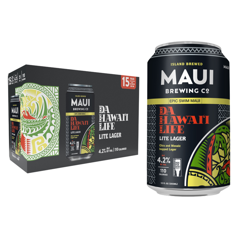 Maui Da Hawaii LIife Lite 15pk 12oz Cans