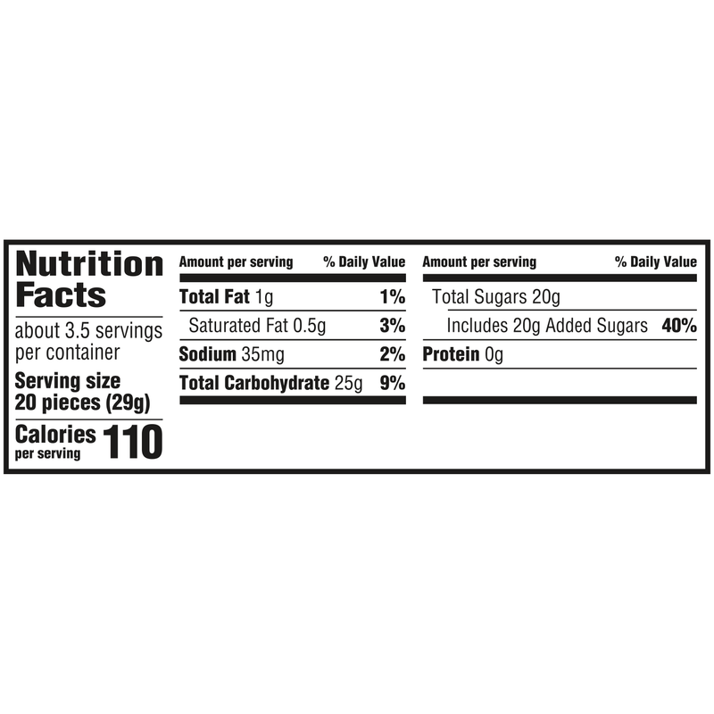 STARBURST ORIGINAL CHEWY MINIS SINGLES 1.85 OZ