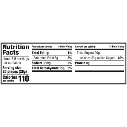 STARBURST ORIGINAL CHEWY MINIS SINGLES 1.85 OZ