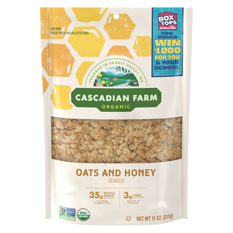 Cascadian Farm Organic Oats and Honey Granola 11oz