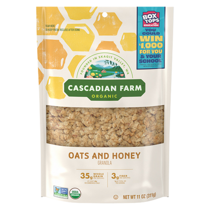 Cascadian Farm Organic Oats and Honey Granola 11oz