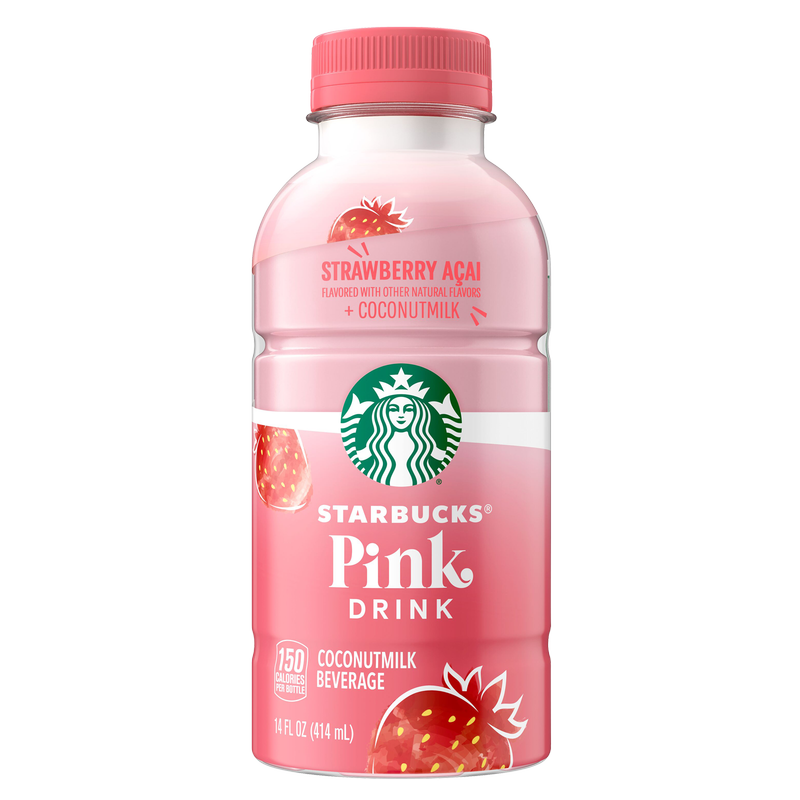 Starbucks Coffee Drink Pink Drink Strawberry 14oz Btl