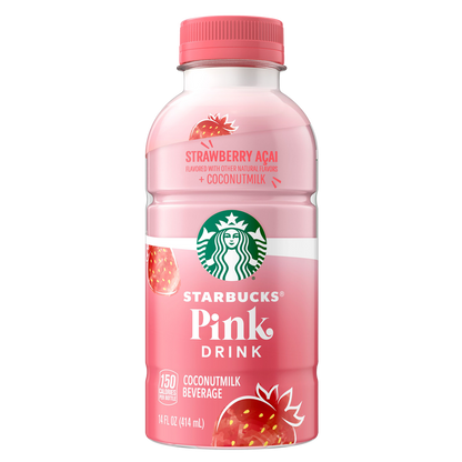 Starbucks Coffee Drink Pink Drink Strawberry 14oz Btl