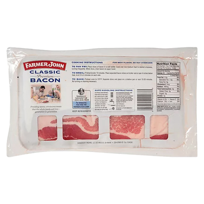 Farmer John Classic Premium Bacon - 12oz