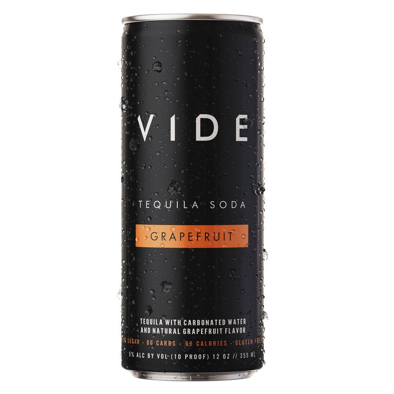 VIDE Grapefruit Tequila Soda 4pk 12oz Can 5% ABV