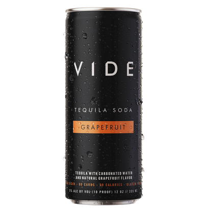 VIDE Grapefruit Tequila Soda 4pk 12oz Can 5% ABV