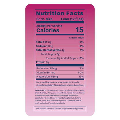 Recess Mood Infused Black Cherry Sparkling Water 12oz Can