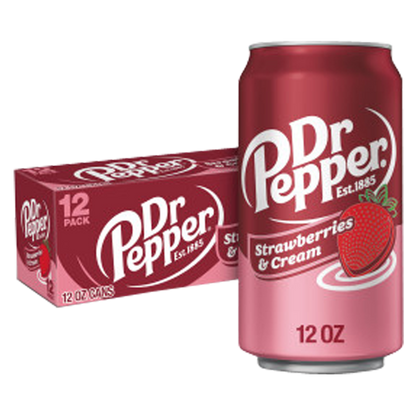 Dr Pepper Strawberries and Cream 12pk 12oz Can