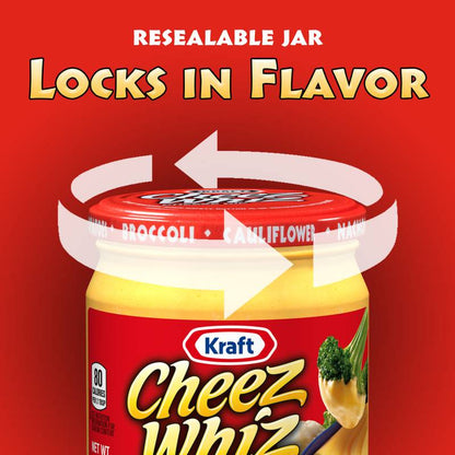 Kraft Cheez Whiz Original Cheese Dip, 15 oz Jar