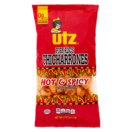 Utz Hot & Spicy Pork Rinds 5oz