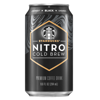 Starbucks Unsweetened Nitro Iced Coffee 9.6oz Can
