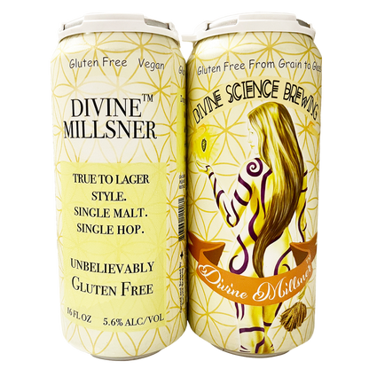 Divine Science Millsner Lager 4pk 16oz Can 5.8% ABV