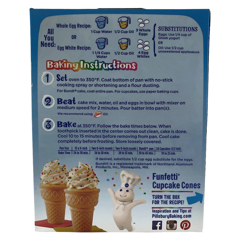 Pillsbury Funfetti Cake Mix 15.25oz