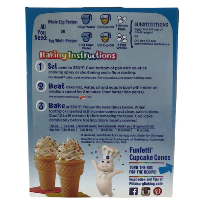 Pillsbury Funfetti Cake Mix 15.25oz
