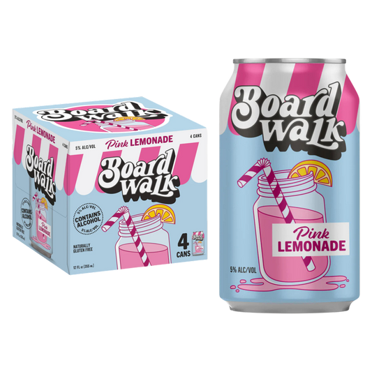 Boardwalk Pink Lemonade 4pk 12oz Can