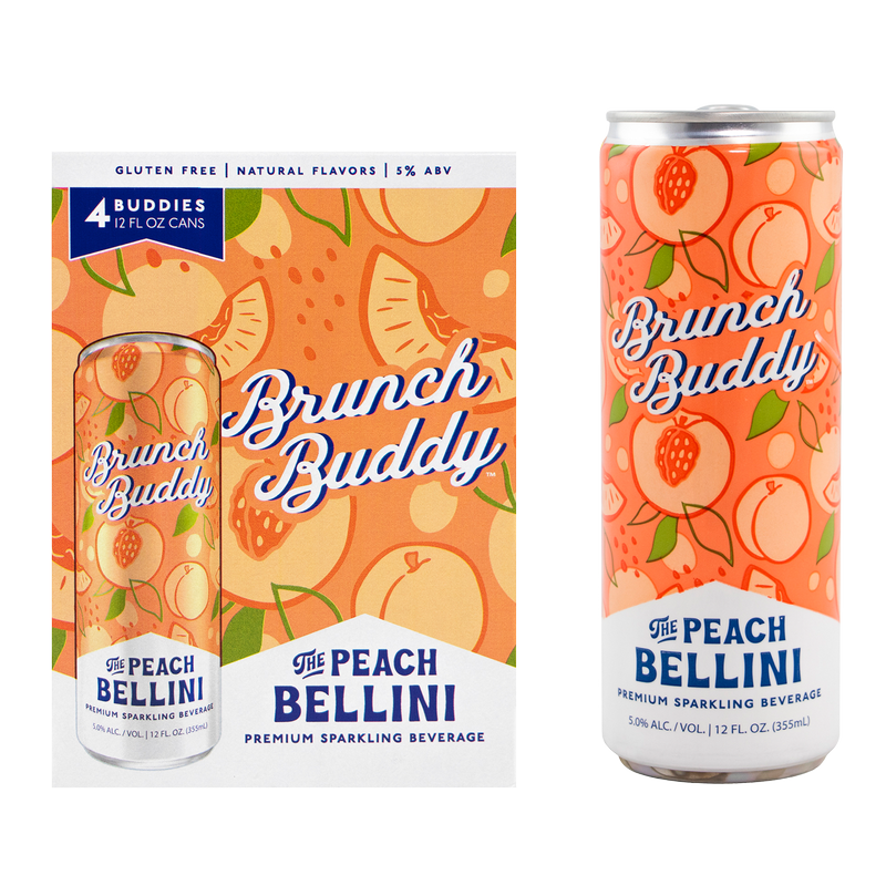Brunch Buddy The Peach Bellini 4pk 12oz Can 5.0% ABV