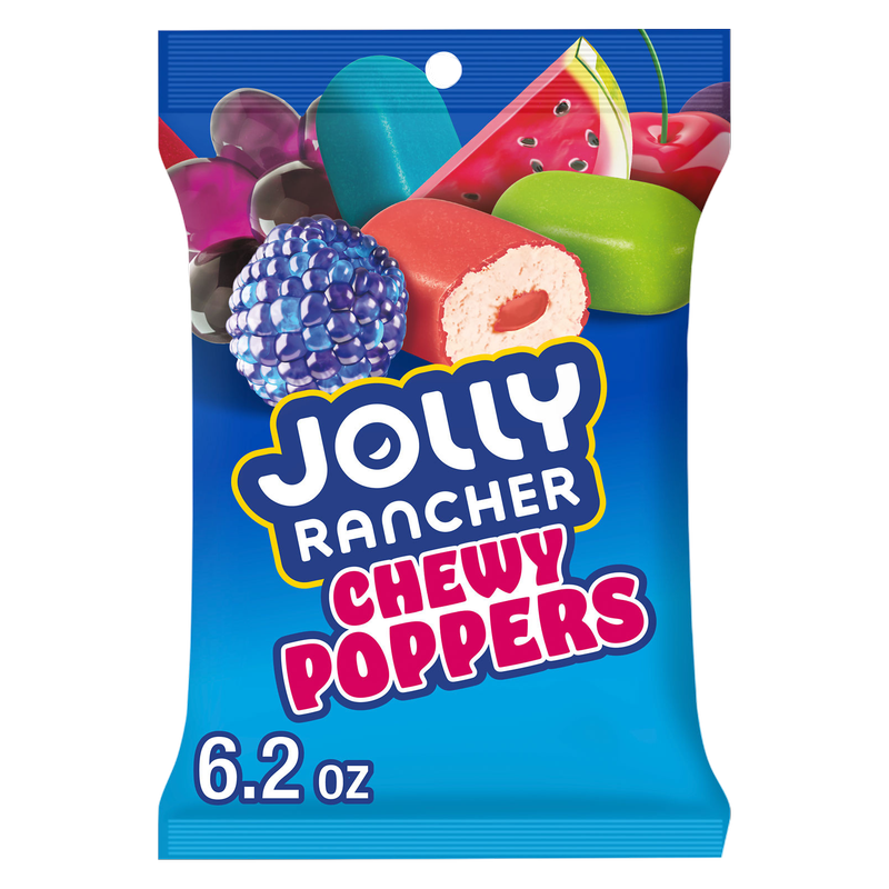 Jolly Rancher Chewy Poppers Original Flavors Bag, 6.2 oz