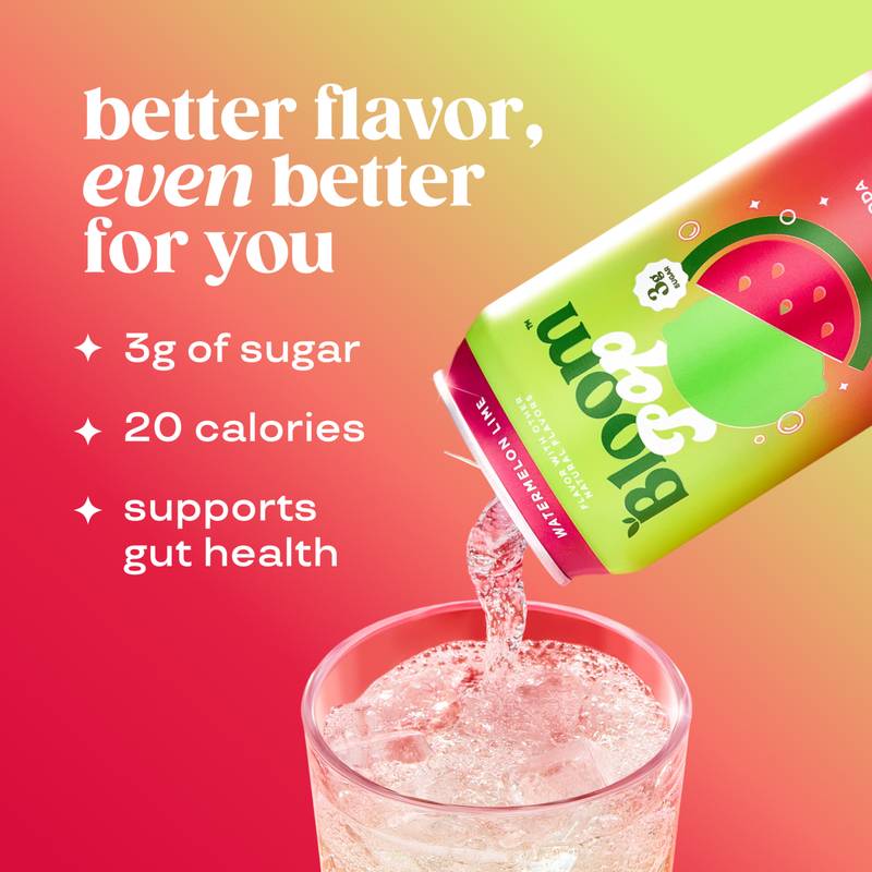 Bloom Pop Watermelon Lime 12oz Can